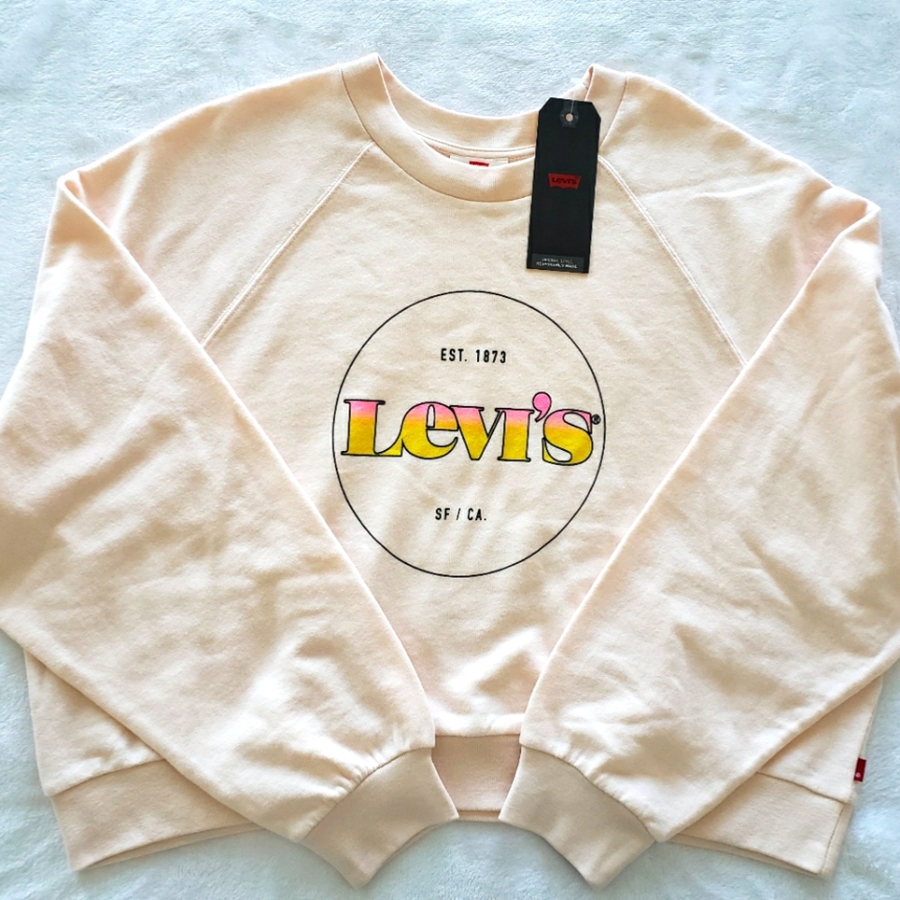 LEVI’S Long Raglan Sleeve Oversized Modern Vintage Crew Sweatshirt—NWT--L